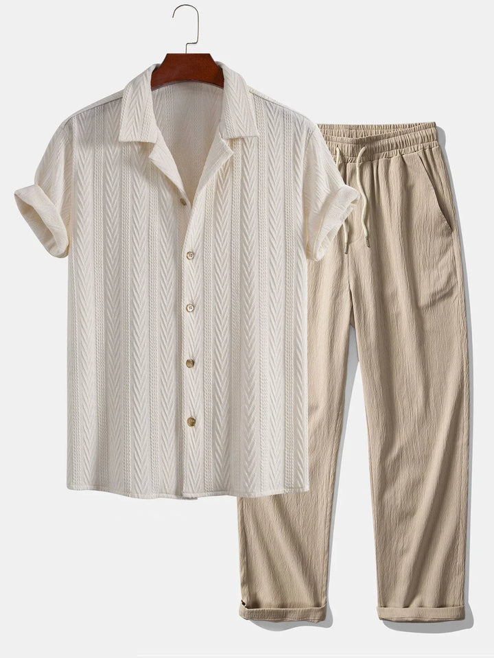 Lecce Textured Cotton Summer Set